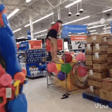 Falling Into The Ball Pit At Walmart GIF