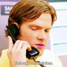 Tech Supprt This Is Sam GIF - Tech Supprt This Is Sam Sam Winchester GIFs