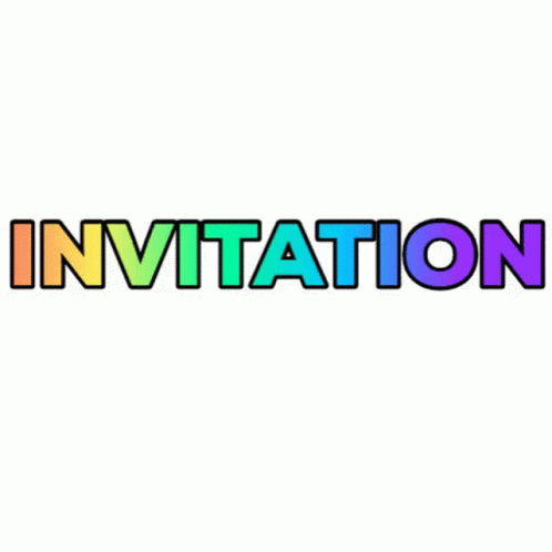 Invitation Colorful GIF - Invitation Colorful Text GIFs