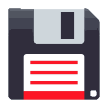 floppy disk objects joypixels data storage data backup