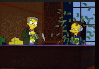 The Simpsons Mr Burns GIF - The Simpsons Mr Burns Money - Descobrir e ...