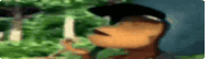 a blurry picture of a man wearing a hat and sunglasses .