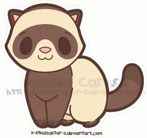 slimy-dunlin42: Adorable ferret, anthropomorphic