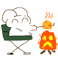 Angry Fire Sticker