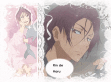 a picture of a man with the name rin de haru