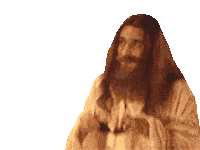Jesus Transparent Sticker - Jesus Transparent Stickers