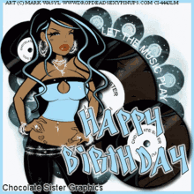 happy birthday sparkle let the music play greetings hbd