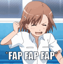 fap anime fap fap fap eyes close mad
