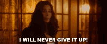 I Will Never Give It Up Tess GIF - I Will Never Give It Up Tess Cher GIFs