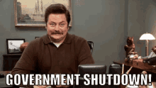 Ron Is Happy GIF - Nick Offerman Ron Swanson Government GIFs
