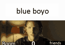 Blue Boyo No Friends GIF