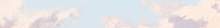 a painting of a blue sky with pink clouds