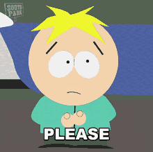 Please Butters Stotch GIF - Please Butters Stotch South Park GIFs