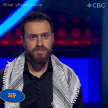 Staring Seif GIF - Staring Seif Family Feud Canada GIFs