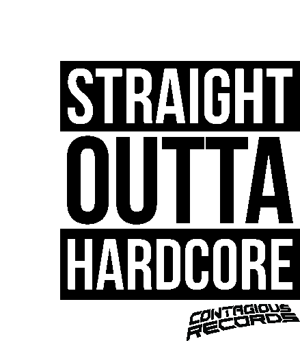 Straight Outta Hardcore Happy Hardcore Sticker