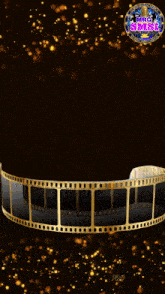 a girl with a cowboy hat on her head is surrounded by film strips and the words star on top