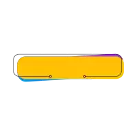 a yellow rectangle with a blue and purple stripe on the bottom