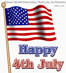 Happy4th Of July American Flag GIF - Happy4th Of July American Flag GIFs