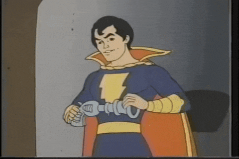 Captain Marvel Jr crushes a ray gun