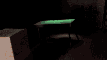 Green Table Boxes GIF - Green Table Boxes Flying Ladder GIFs