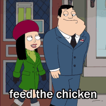 Feed The Chicken Stan GIF - Feed The Chicken Stan Haley GIFs