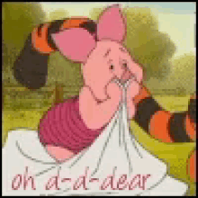 Winnie The Pooh Piglet GIF - Winnie The Pooh Piglet Oh Dear GIFs