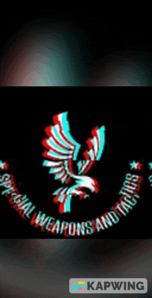 a logo for special weapons and tactics with an eagle on it