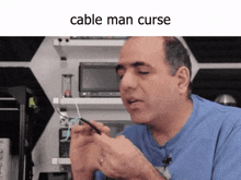 Cable Man Cable Man Curse GIF - Cable Man Cable Man Curse Cable GIFs