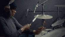 Playing The Drums John Oates GIF - Playing The Drums John Oates Maneater Reggae Song GIFs