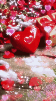 gina101 gina101creative hearts floating hearts valentines day