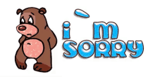 im sorry sorry sad bear sad sparkle
