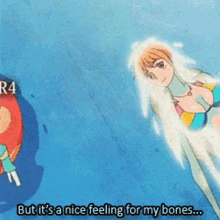 Nice Feeling For My Bones Nami GIF - Nice Feeling For My Bones Nami One Piece GIFs