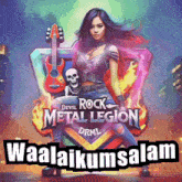 a poster for devil rock metal legion