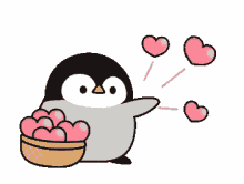 penguins penguin love send love give love