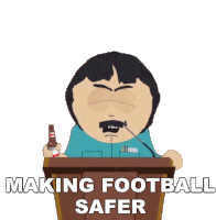 Making Football Safer Randy Marsh Sticker - Making Football Safer Randy Marsh South Park Stickers