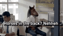 Horses In The Back No GIF - Horses In The Back No Laughing GIFs