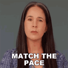 Match The Pace Rachel Smith GIF - Match The Pace Rachel Smith Rachels English GIFs