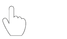 hand swipe cursor mouse pointer