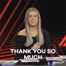 Thank You So Much Poppy Miller GIF - Thank You So Much Poppy Miller Champions League GIFs