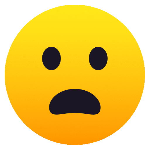 Frowning Face With Open Mouth People Sticker - Frowning Face With Open Mouth People Joypixels Stickers