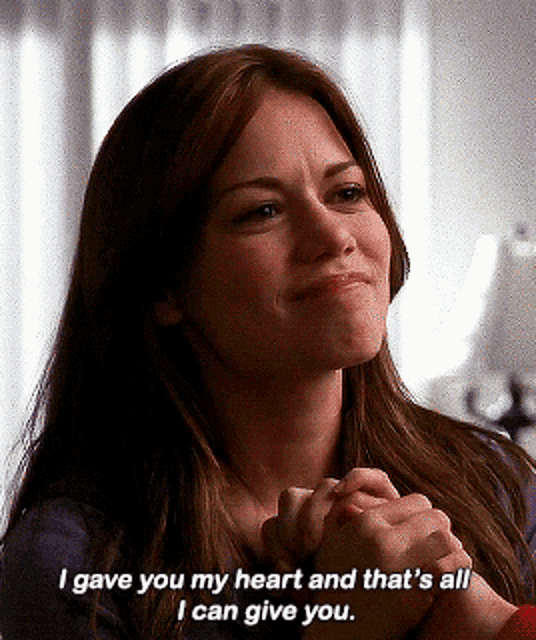 One Tree Hill Haley James Scott GIF - One Tree Hill Haley James Scott I Gave You My Heart - Discover & Share GIFs One Tree Hill Haley James Scott GIF - One Tree Hill Haley James Scott I Gave You My Heart - Discover & Share GIFs