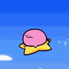 Flying Star Cute GIF - Flying Star Cute Kirby GIFs