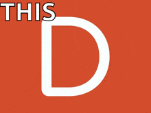 a white letter d on a red background that says this