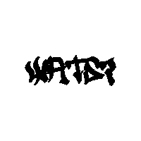 a black and white drawing of the word faith on a white background