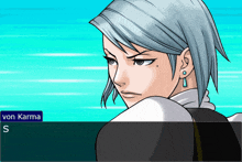 a screenshot of a video game with the name von karma visible