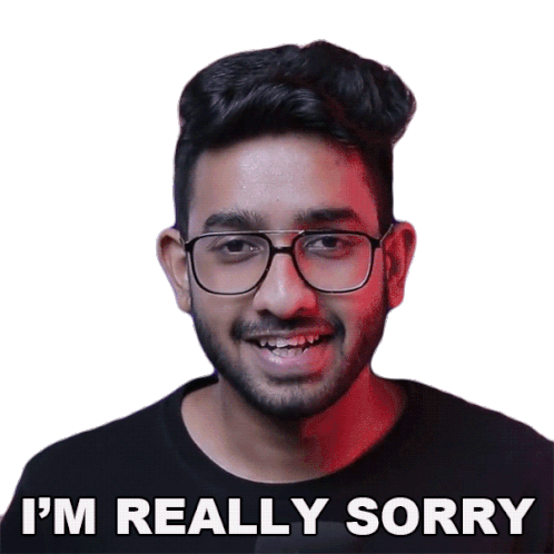 Im Really Sorry Amal Gopal Sticker - Im Really Sorry Amal Gopal Gadgets One Malayalam Tech Tips Stickers