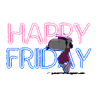 Snoopy Dance Friday Sticker
