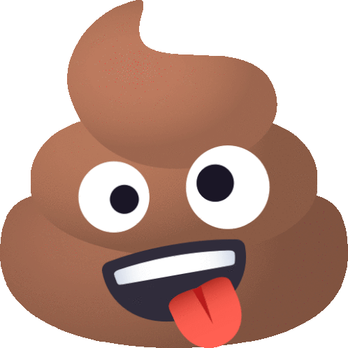 Tongue Out Pile Of Poo Sticker - Tongue Out Pile Of Poo Joypixels Stickers