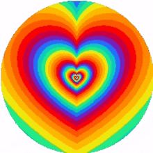 rainbow heart colors
