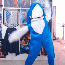 Dancing Shark Shark Mascot GIF - Dancing Shark Shark Mascot Dance Move GIFs